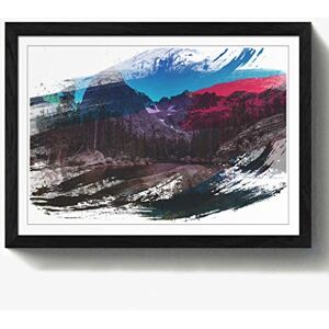 Arty Pie Framed Print Black A2 (24.5x18 Inch) Landscape Eagle Peak Mountain Forest & Lake V2, Wood, Multi-Colour, 60 x 42 x 2 cm Arty Pie Framed Print Black A2 (24.5x18 Inch) Landscape Eagle Peak Mountain Forest & Lake V2, Wood, Multi-Colour, 60 x 42 x 2 cm
