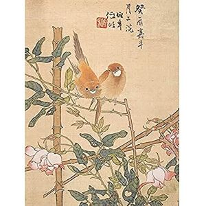 Fine Art Prints Ren Yi Two Birds Perched Rose Bush Chinese Painting Art Print Canvas Premium Wall Decor Poster Mural Fine Art Prints Ren Yi Two Birds Perched Rose Bush Chinese Painting Art Print Canvas Premium Wall Decor Poster Mural