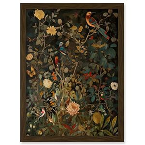 Artery8 - Audubon Birds in Spring - Brown - Wall Art Artery8 - Audubon Birds in Spring - Brown - Wall Art