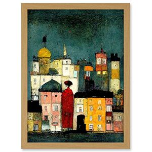 Doppelganger33 LTD Onlooker Quirky Colourful Street Scene Artwork Framed Wall Art Print A4 Doppelganger33 LTD Onlooker Quirky Colourful Street Scene Artwork Framed Wall Art Print A4