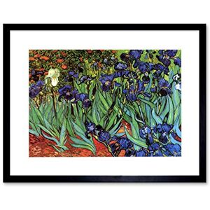 Wee Blue Coo Van Gogh Irises Artwork Framed Wall Art Print 12X16 Inch Wee Blue Coo Van Gogh Irises Artwork Framed Wall Art Print 12X16 Inch