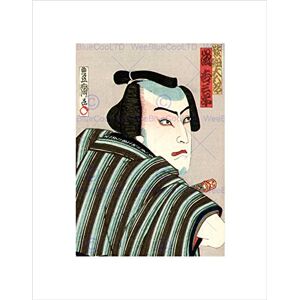 Wee Blue Coo Cultural Abstract Japan Samurai Kunisada Wall Art Print Wee Blue Coo Cultural Abstract Japan Samurai Kunisada Wall Art Print