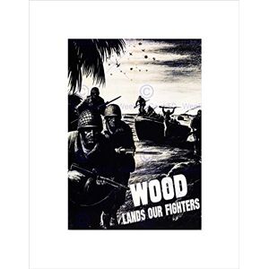 Wee Blue Coo War WWII Wood Lumber Production Soldier Wall Art Print Wee Blue Coo War WWII Wood Lumber Production Soldier Wall Art Print