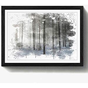 Arty Pie Framed Print Black A2 (24.5x18 Inch) Landscape Sunlight Through Forest Woodland (4) V3, Wood, Multi-Colour, 60 x 42 x 2 cm Arty Pie Framed Print Black A2 (24.5x18 Inch) Landscape Sunlight Through Forest Woodland (4) V3, Wood, Multi-Colour, 60 x 42 x 2 cm