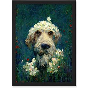 Doppelganger33 LTD Airedale Terrier Dog Wildflower Meadow With Flowers Claude Monet Style Artwork Framed Wall Art Print A4 Doppelganger33 LTD Airedale Terrier Dog Wildflower Meadow With Flowers Claude Monet Style Artwork Framed Wall Art Print A4