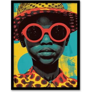 Artery8 Pop Art 60's Woman in Red Shades Bold Fun Drawing For Living Room Artwork Framed Wall Art Print A4 Artery8 Pop Art 60's Woman in Red Shades Bold Fun Drawing For Living Room Artwork Framed Wall Art Print A4