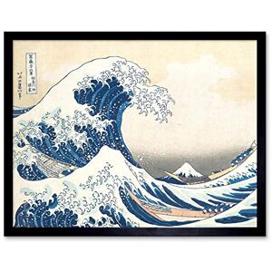 Wee Blue Coo Hokusai Great Wave Off Kanagawa Art Print Framed Poster Wall Decor 12X16 Inch Wee Blue Coo Hokusai Great Wave Off Kanagawa Art Print Framed Poster Wall Decor 12X16 Inch