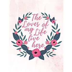 Fine Art Prints Wanddekoration, Motiv: Family Loves My Life Floral, groß, 45,7 x 61 cm Fine Art Prints Wanddekoration, Motiv: Family Loves My Life Floral, groß, 45,7 x 61 cm