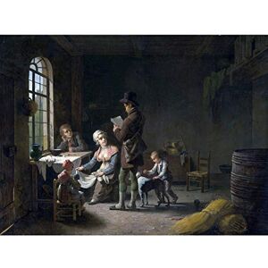 Artery8 Martin Drolling The Letter 1816 Painting Large Wall Art Poster Print Thick Paper 18X24 Inch Artery8 Martin Drolling The Letter 1816 Painting Large Wall Art Poster Print Thick Paper 18X24 Inch