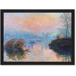 Wee Blue Coo Monet Sunset Seine Lavacourt Winter Painting Artwork Framed Wall Art Print A4 Wee Blue Coo Monet Sunset Seine Lavacourt Winter Painting Artwork Framed Wall Art Print A4