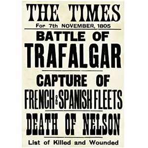 Wee Blue Coo War Napoleonic Battle Trafalgar Times News 1805 UK Nelson Wall Art Print Wee Blue Coo War Napoleonic Battle Trafalgar Times News 1805 UK Nelson Wall Art Print