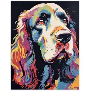 Artery8 English Cocker Spaniel Head Colourful Painting Cute Dog Portrait Extra Large XL Wall Art Poster Print Artery8 English Cocker Spaniel Head Colourful Painting Cute Dog Portrait Extra Large XL Wall Art Poster Print