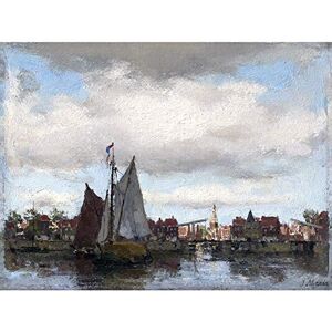 Artery8 Jacob Henricus Maris Harbor Scene Painting Unframed Wall Art Print Poster Home Decor Premium Artery8 Jacob Henricus Maris Harbor Scene Painting Unframed Wall Art Print Poster Home Decor Premium