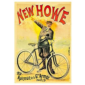 Wee Blue Coo Transport Ad New Howe Vintage Bicycle Paris France Wall Art Print Wee Blue Coo Transport Ad New Howe Vintage Bicycle Paris France Wall Art Print