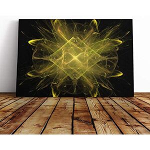 Big Box Art Canvas Print Wall Art Yellow Orange Fractal Abstract (4) Mounted & Stretched Box Frame Picture Home Decor for Kitchen, Living Room, Bedroom, Hallway, Multi-Colour, 30x20 Inch Big Box Art Canvas Print Wall Art Yellow Orange Fractal Abstract (4) Mounted & Stretched Box Frame Picture Home Decor for Kitchen, Living Room, Bedroom, Hallway, Multi-Colour, 30x20 Inch