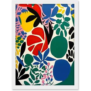 Artery8 Botanical Garden Henri Matisse Inspired Acrylic Painting Abstract Bright Shapes Artwork Framed A3 Wall Art Print Artery8 Botanical Garden Henri Matisse Inspired Acrylic Painting Abstract Bright Shapes Artwork Framed A3 Wall Art Print