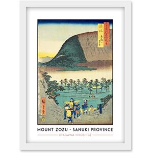 Wee Blue Coo Distant View of Mount Zozu Sanuki Province Utagawa Hiroshige Japanese Woodblock Classic Collection Artwork Framed Wall Art Print A4 Wee Blue Coo Distant View of Mount Zozu Sanuki Province Utagawa Hiroshige Japanese Woodblock Classic Collection Artwork Framed Wall Art Print A4