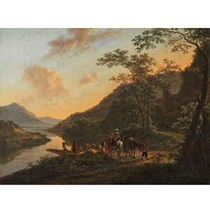 Artery8 Jan Both Italian Landscape With Ferry Unframed Wall Art Print Poster Home Decor Premium Artery8 Jan Both Italian Landscape With Ferry Unframed Wall Art Print Poster Home Decor Premium