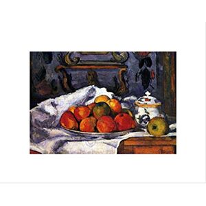 Wee Blue Coo Cezanne Still Life Bowl Of Apples Old Master Wall Art Print Wee Blue Coo Cezanne Still Life Bowl Of Apples Old Master Wall Art Print