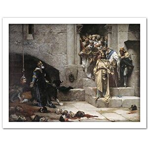 Fine Art Prints Del Alisal Huesca Bell King Monk Painting Large Framed Art Print Poster Wall Decor 18x24 in Fine Art Prints Del Alisal Huesca Bell King Monk Painting Large Framed Art Print Poster Wall Decor 18x24 in