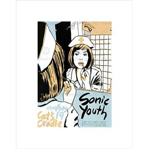 Wee Blue Coo Music Concert Advert Sonic Youth Cat's Cradle USA Wall Art Print Wee Blue Coo Music Concert Advert Sonic Youth Cat's Cradle USA Wall Art Print