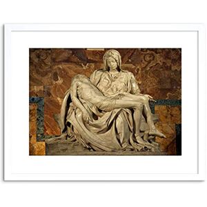 Wee Blue Coo 9x7 '' MICHELANGELO PIETA 1499 OLD MASTER REPRODUCTION FRAMED ART PRINT F97X524 Wee Blue Coo 9x7 '' MICHELANGELO PIETA 1499 OLD MASTER REPRODUCTION FRAMED ART PRINT F97X524