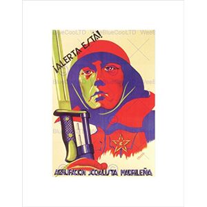 Wee Blue Coo War Spanish Civil Socialist Republican Spain Vintage Advert Art Wall Art Print Wee Blue Coo War Spanish Civil Socialist Republican Spain Vintage Advert Art Wall Art Print