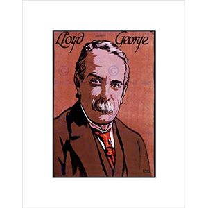 Wee Blue Coo Paintings Portrait David Lloyd George Prime Minister Wall Art Print Wee Blue Coo Paintings Portrait David Lloyd George Prime Minister Wall Art Print