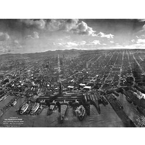 Fine Art Prints San Francisco Earthquake 1906 Ruins Aerial Photo Large Wall Art Poster Print Thick Paper 18X24 Inch Fine Art Prints San Francisco Earthquake 1906 Ruins Aerial Photo Large Wall Art Poster Print Thick Paper 18X24 Inch