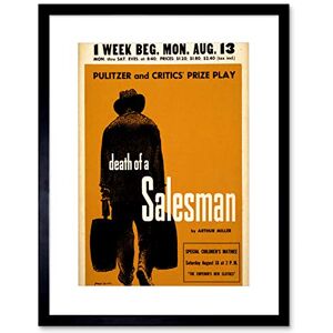 Wee Blue Coo Theatre Ad Play Death Salesman Miller Cape May New York Framed Wall Art Print Wee Blue Coo Theatre Ad Play Death Salesman Miller Cape May New York Framed Wall Art Print