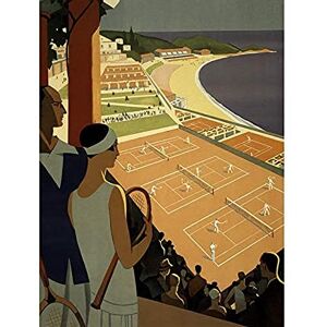 Wee Blue Coo Monte Carlo Monaco Tennis Vintage Unframed Art Print Poster Wall Decor 12X16 Inch Wee Blue Coo Monte Carlo Monaco Tennis Vintage Unframed Art Print Poster Wall Decor 12X16 Inch