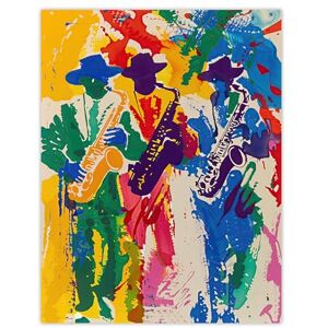 Artery8 Saxophone Players Jazz Music Fest Abstract Living Room Large Wall Art Poster Print Thick Paper 18X24 Inch Artery8 Saxophone Players Jazz Music Fest Abstract Living Room Large Wall Art Poster Print Thick Paper 18X24 Inch