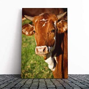 Big Box Art Cow in The Field (3) Canvas Print Gallery Wrapped 30mm Frame Wall Art 30x20 inches Ready to Hang Modern Animals Picture Living Room Bedroom Lounge Office Big Box Art Cow in The Field (3) Canvas Print Gallery Wrapped 30mm Frame Wall Art 30x20 inches Ready to Hang Modern Animals Picture Living Room Bedroom Lounge Office