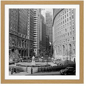 Artery8 New York City Bowling Green Park Vintage Photo Square Wooden Framed Wall Art Print Picture 16X16 Inch Artery8 New York City Bowling Green Park Vintage Photo Square Wooden Framed Wall Art Print Picture 16X16 Inch