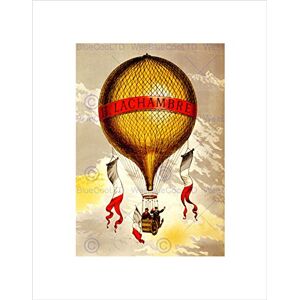 Wee Blue Coo Advert Transport Balloon Hot Air Lachambre France Wall Art Print Wee Blue Coo Advert Transport Balloon Hot Air Lachambre France Wall Art Print