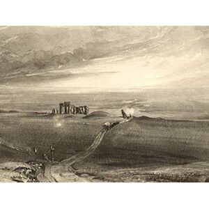 Artery8 David Lucas Stonehenge 1846 Painting Premium Wall Art Canvas Print 18X24 Inch Artery8 David Lucas Stonehenge 1846 Painting Premium Wall Art Canvas Print 18X24 Inch