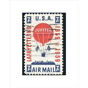 Wee Blue Coo POSTAGE STAMP USA JUPITER VINTAGE BLACK FRAME FRAMED ART PRINT PICTURE B12X8122 Wee Blue Coo POSTAGE STAMP USA JUPITER VINTAGE BLACK FRAME FRAMED ART PRINT PICTURE B12X8122