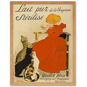 Fine Art Prints Steinlen Quillot Brothers Milk Cats Advert Art Print Framed Poster Wall Decor 12x16 inch Fine Art Prints Steinlen Quillot Brothers Milk Cats Advert Art Print Framed Poster Wall Decor 12x16 inch