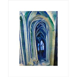 Wee Blue Coo Painting Interior Study Delaunay Saint Severin Wall Art Print Wee Blue Coo Painting Interior Study Delaunay Saint Severin Wall Art Print