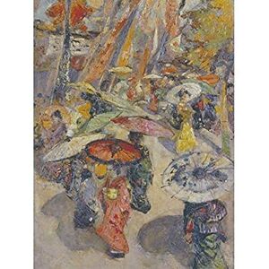 Fine Art Prints Hornel Street Scene Tokyo Japan Parasol Painting Art Print Canvas Premium Wall Decor Poster Mural Fine Art Prints Hornel Street Scene Tokyo Japan Parasol Painting Art Print Canvas Premium Wall Decor Poster Mural