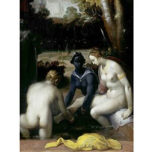 Artery8 Van Haarlem Bathsheba At Her Toilet Painting Large Wall Art Poster Print Thick Paper 18X24 Inch Artery8 Van Haarlem Bathsheba At Her Toilet Painting Large Wall Art Poster Print Thick Paper 18X24 Inch