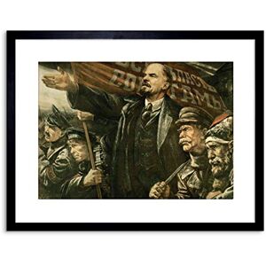 Wee Blue Coo VINTAGE AD LENIN OCTOBER SOVIET USSR REVOLUTION FRAMED PRINT F97X5857 Wee Blue Coo VINTAGE AD LENIN OCTOBER SOVIET USSR REVOLUTION FRAMED PRINT F97X5857