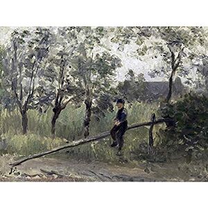 Artery8 Jozef Israels Country Boy On Pole Barrier Painting Art Print Canvas Premium Wall Decor Poster Mural Artery8 Jozef Israels Country Boy On Pole Barrier Painting Art Print Canvas Premium Wall Decor Poster Mural