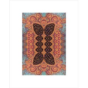 Wee Blue Coo Abstract Symmetry Pattern Indian Mystic East Fractal Wall Art Print Wee Blue Coo Abstract Symmetry Pattern Indian Mystic East Fractal Wall Art Print