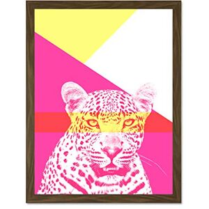 Wee Blue Coo Bold Animals Pink Leopard Large Framed Art Print Wall Poster 18x24 inch Wee Blue Coo Bold Animals Pink Leopard Large Framed Art Print Wall Poster 18x24 inch