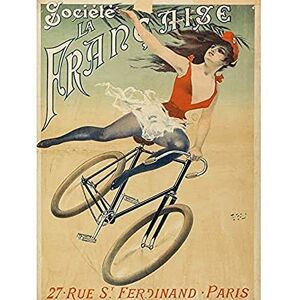Fine Art Prints Pal Francaise Marianne On Bicycle Advert Art Print Canvas Premium Wall Decor Poster Mural Fine Art Prints Pal Francaise Marianne On Bicycle Advert Art Print Canvas Premium Wall Decor Poster Mural