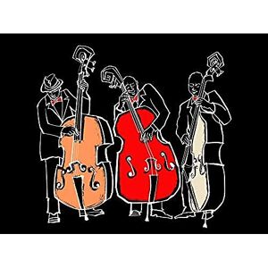Wee Blue Coo Musicians Jazz Bass Illustration Art Print Canvas Premium Wall Decor Poster Wee Blue Coo Musicians Jazz Bass Illustration Art Print Canvas Premium Wall Decor Poster