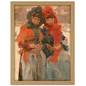 Artery8 Isaac Israels Two Young Women In The Snow Artwork Framed Wall Art Print 18X24 Inch Artery8 Isaac Israels Two Young Women In The Snow Artwork Framed Wall Art Print 18X24 Inch