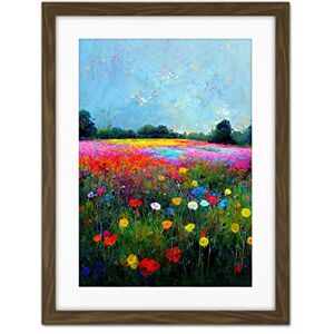 Doppelganger33 LTD Delicate Wildflower Meadow Abstract Colourful Modern Artwork Framed Wall Art Print 18X24 Inch Doppelganger33 LTD Delicate Wildflower Meadow Abstract Colourful Modern Artwork Framed Wall Art Print 18X24 Inch