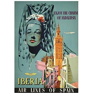 Wee Blue Coo Travel Iberia Spain Andalusia Seville Giralda Cathedral Wall Art Print Wee Blue Coo Travel Iberia Spain Andalusia Seville Giralda Cathedral Wall Art Print